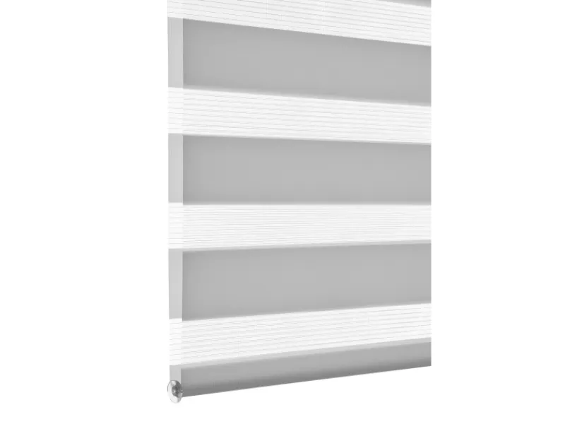 Gardinia Easyfix Doppelrollo mit Montageschiene 100 cm x 150 cm Grau