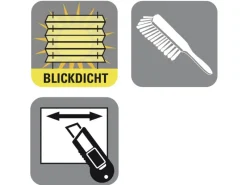 Gardinia EasyFix Plissee mit 2 Bedienschienen 55 cm x 130 cm Weiß