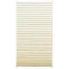 Hot Gardinia EasyFix Plissee mit 2 Bedienschienen 65 cm x 130 cm Elfenbein