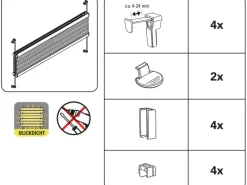 Gardinia EasyFix Plissee Greta 50 cm x 130 cm