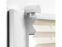 Gardinia EasyFix Plissee mit 2 Bedienschienen 95 cm x 130 cm Elfenbein