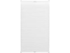 Gardinia EasyFix Plissee mit 2 Bedienschienen 65 cm x 130 cm Weiß