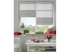 Clearance Gardinia Easyfix Raffrollo Magnetisch Grau 60 cm x 140 cm