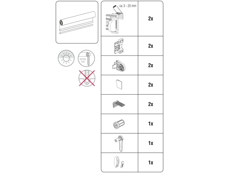 Discount Gardinia EasyFix Rollo 120 cm x 150 cm Weiß