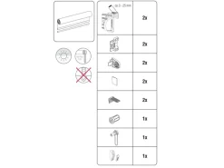 New Gardinia EasyFix Rollo Natur 100 cm x 150 cm Weiß