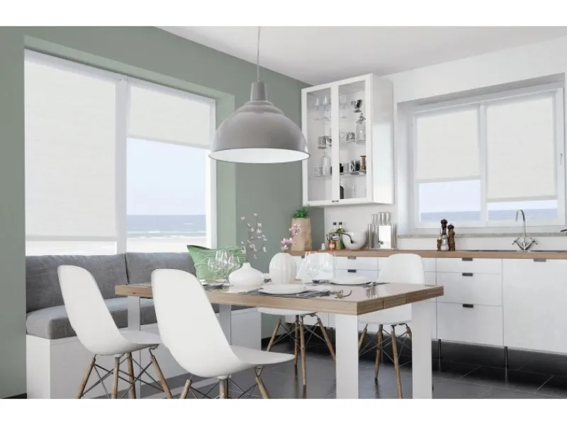 Gardinia EasyFix Rollo Natur 60 cm x 150 cm Weiß