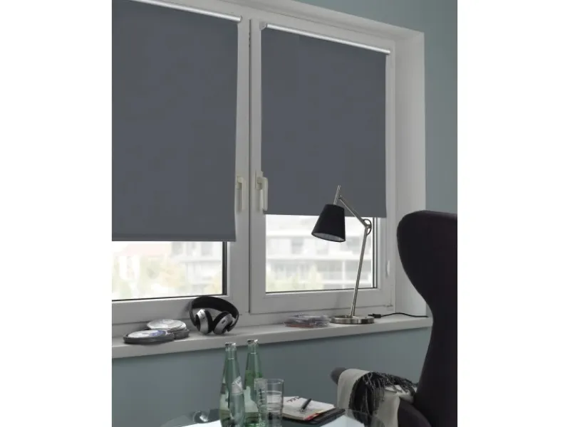 Discount Gardinia EasyFix Rollo Thermo 120 cm x 150 cm Schiefer