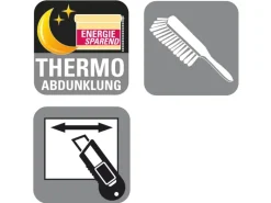 Hot Gardinia EasyFix Rollo Thermo energiesparend 85 cm x 150 cm Weiß