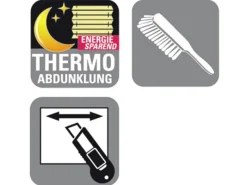 Outlet Gardinia EasyFix Thermo-Plissee mit 2 Bedienschienen 50 cm x 130 cm Weiß