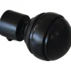 Gardinia Endstück Chicago Kugel für Ø 20 mm Schwarz-Matt 2-er Pack