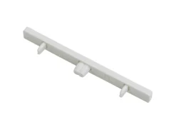 Gardinia Endstück für Aluminium-Vorhangschiene 3-läufig Weiß 2-er Pack