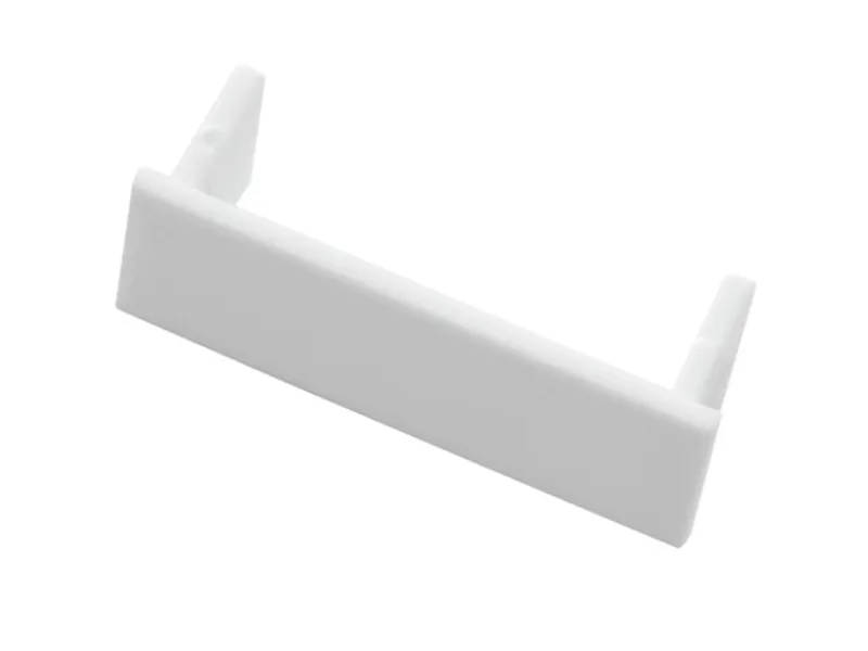 Gardinia Endstück 1-läufig Weiß 2-er Pack