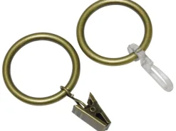 Gardinia Gardinenringe Europa für Ø 19 mm -Antik 10-er Pack