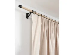 Gardinia Gardinenringe-Set Denver für Ø 25 mm Schwarz Matt 10-teilig