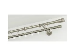 Discount Gardinia Gardinenstange Chicago Ø 20 mm optik 200 cm Edelstahl