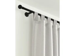 Gardinia Gardinenstange Chicago mit Innenlauf I Ø 20 mm Schwarz - Matt 160 cm