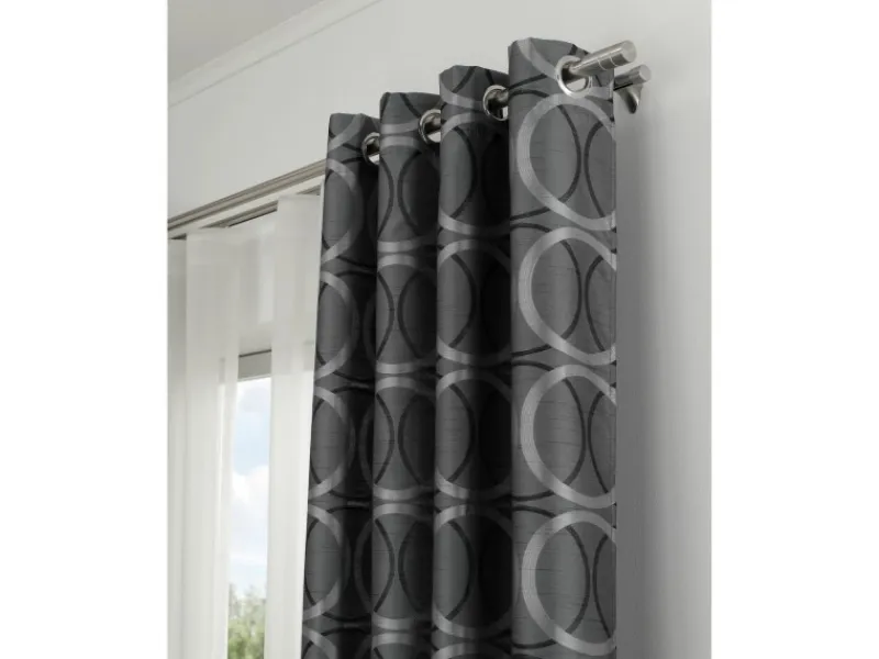 Gardinia Gardinenstange Chicago mit Innenlauf II Ø 20 mm Edelstahloptik 160 cm