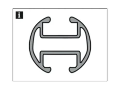 Gardinia Gardinenstange Chicago mit Innenlauf II Ø 20 mm Edelstahloptik 200 cm