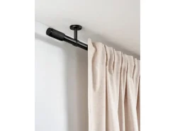 Gardinia Gardinenstange Denver Ø 25 mm 240 cm Schwarz Matt