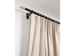 Gardinia Gardinenstange Denver Ø 25 mm 240 cm Schwarz Matt