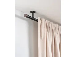 Gardinia Gardinenstange Denver Ø 25 mm 240 cm Schwarz Matt