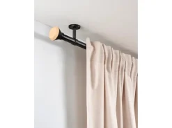 Gardinia Gardinenstange Denver Ø 25 mm 240 cm Schwarz Matt