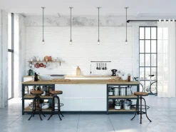 Gardinia Gardinenstange Industrial Home Ø 25 mm 240 cm