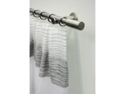 Clearance Gardinia Gardinenstangen-Set Zylinder Ø 20 mm optik 160 cm Edelstahl