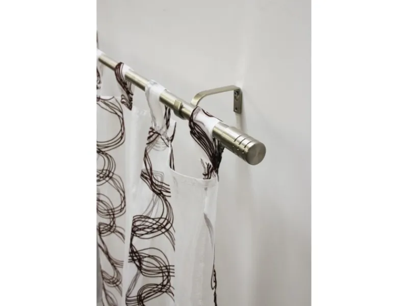 Online Gardinia Gardinenstangen-Set Zylinder Ø 16/19 mm Edelstahl 120 cm - 210 cm