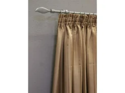 Best Gardinia Gardinenstangen-Set Flame Ø 13/16 mm 130 cm - 240 cm Silber