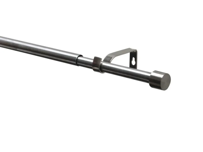 Clearance Gardinia Gardinenstangen-Set Kos Ø 16/19 mm Ausziehbar 190-340 cm Edelstahl
