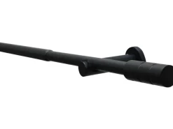Best Gardinia Gardinenstangen-Set Kreta Zylinder Ø 16/19 mm 190 cm - 340 cm Schwarz