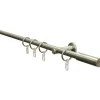 Gardinia Gardinenstangen-Set Sigma Ø 16 mm Edelstahloptik 120 cm