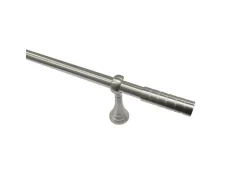 Outlet Gardinia Gardinenstangen-Set Belamy Ø 25 mm Edelstahloptik 240 cm