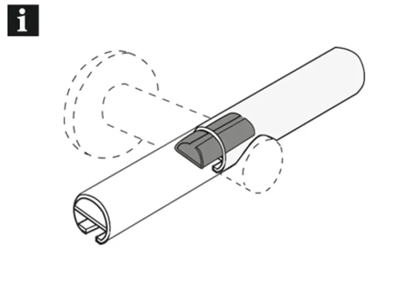 Gardinia Gardinenstangen-Verbinder Memphis Ø 16 mm