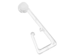 Gardinia Haken für Stoffösen mit X-Gleiter und Rollen Transparent 10-er Pack