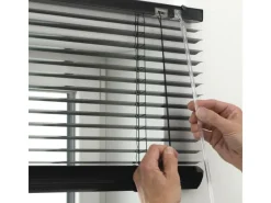 Clearance Gardinia Jalousie Aluminium 140 cm x 175 cm Schwarz