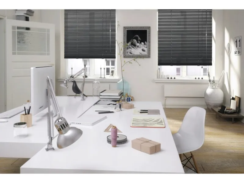 Gardinia Jalousie Aluminium 90 cm x 175 cm Schwarz