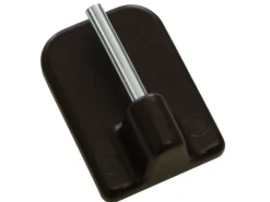 Best Gardinia Klebehaken für Vitragestangen Ø 11 mm 4-er Pack Braun