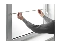 Best Gardinia Klemmstange Press&Go Zylinder Ø 8/10 mm optik 80 cm - 110 cm Edelstahl