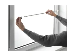 Best Gardinia Klemmstange Press&Go Zylinder Ø 8/10 mm optik 80 cm - 110 cm Edelstahl