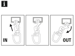 Gardinia Klickgleiter Klick In-Out Weiß 20-er Pack