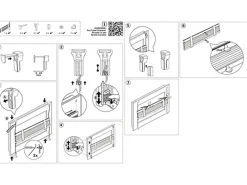 Gardinia Plissee Bella Blätter 70 cm x 130 cm Weiß