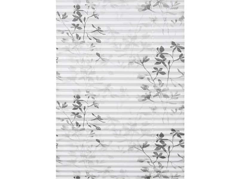 Gardinia Plissee Bella Blätter 50 cm x 130 cm Weiß