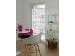 Gardinia Plissee Bella Blätter 50 cm x 130 cm Weiß