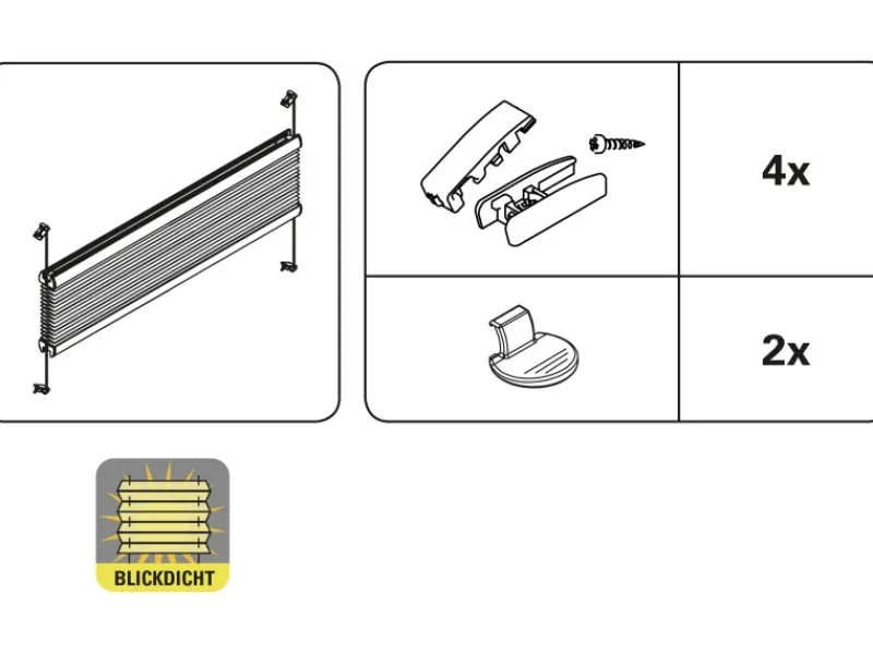 New Gardinia Plissee Concept Tageslicht 100 cm x 130 cm Taupe