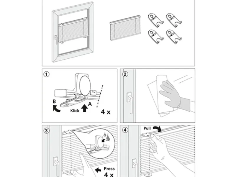 Gardinia Plissee Solo 40 cm x 130 cm