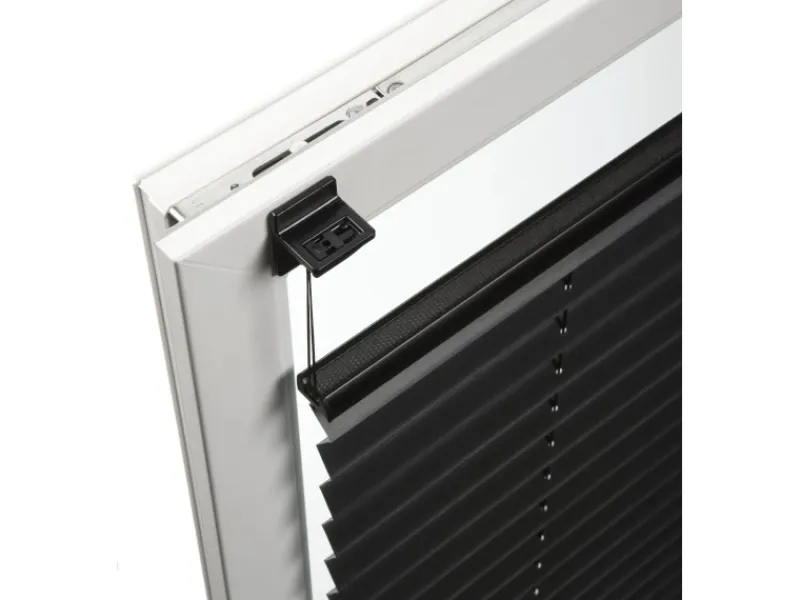 Outlet Gardinia Plissee-Klebeträger Concept Kunststoff Schwarz