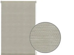 Gardinia Rollo EasyFix Natur 120 cm x 150 cm Grau-Melange