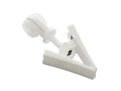 Discount Gardinia Rollringe mit Klammer Weiß 20-er Pack